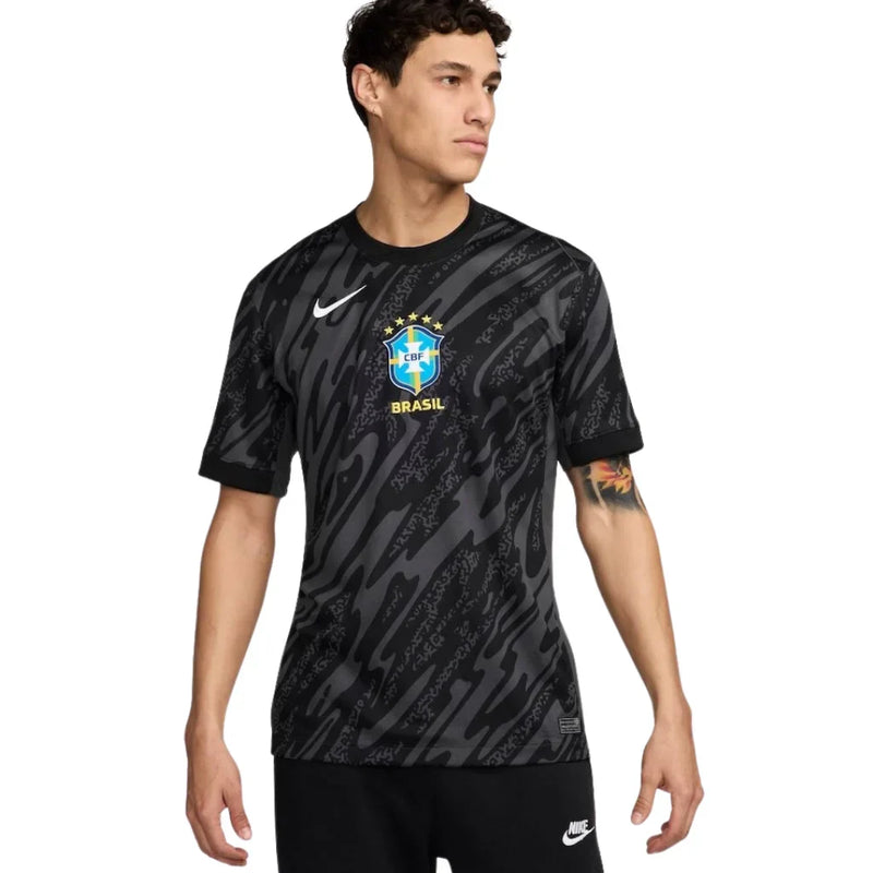 Camisa Brasil Goleiro Preta 2024 - Torcedor