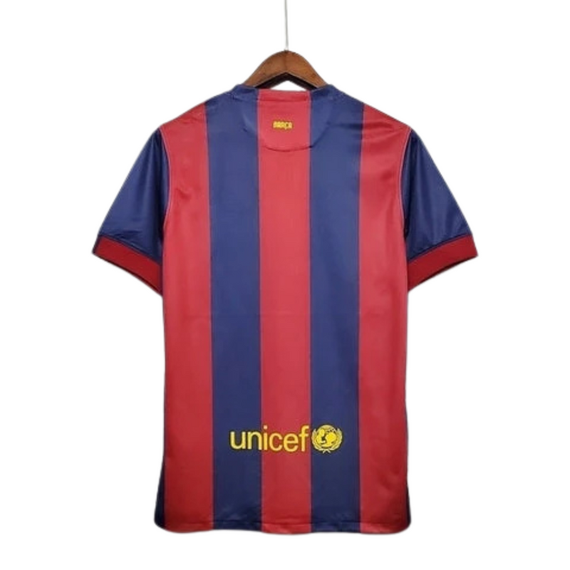 Camisa Barcelona Retrô Azul e Grená - 14/15