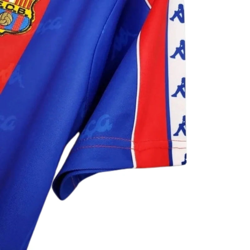 Camisa Barcelona Retrô Azul e Vermelha Kappa - 92/95