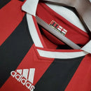 Camisa Milan Retrô Adidas Vermelha e Preta - 09/10
