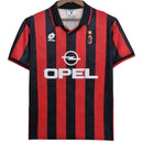 Camisa Milan Retrô Vermelha e Preta Lotto - 1995/1996