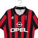 Camisa Milan Retrô Vermelha e Preta Lotto - 1995/1996