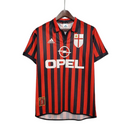 Camisa Milan Retrô Vermelha e Preta - 1999/2000