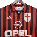 Camisa Milan Retrô Vermelha e Preta - 1999/2000