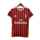Camisa Milan Retrô Vermelha e Preta - 11/12