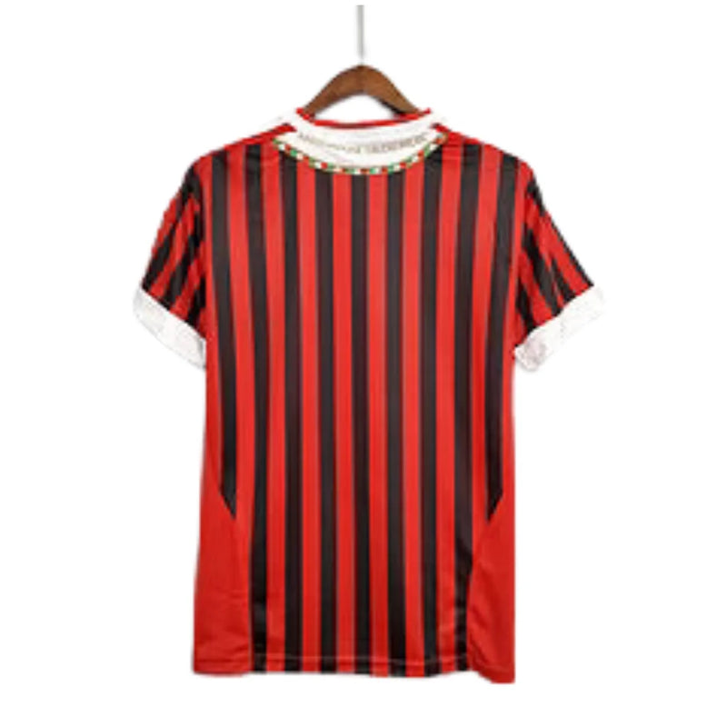 Camisa Milan Retrô Vermelha e Preta - 11/12