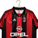 Camisa Milan Retrô Vermelha/Preta - 1998/ 1999
