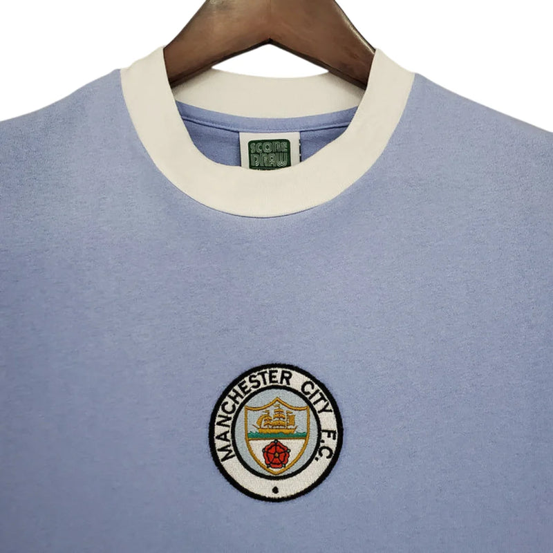 Camisa Manchester City Retrô Azul - 1972