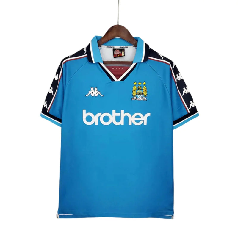 Camisa Manchester City Retrô Azul - 1997/1998