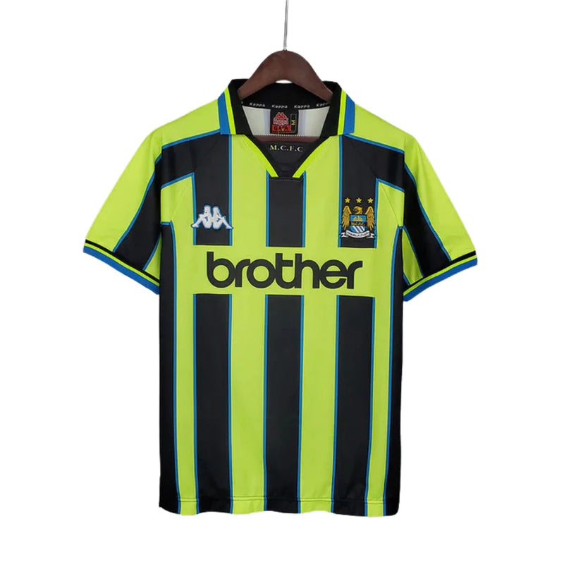 Camisa Manchester City Retrô Amarela e Preta - 1998/1999