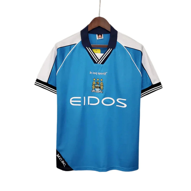 Camisa Manchester City Retrô Azul - 1999/2001