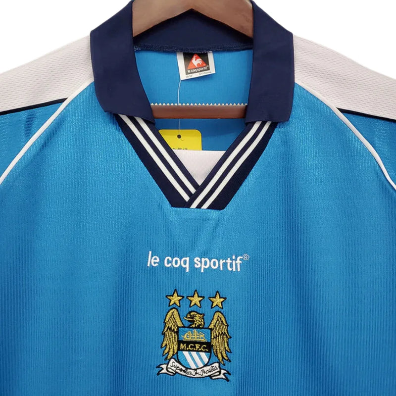 Camisa Manchester City Retrô Azul - 1999/2001