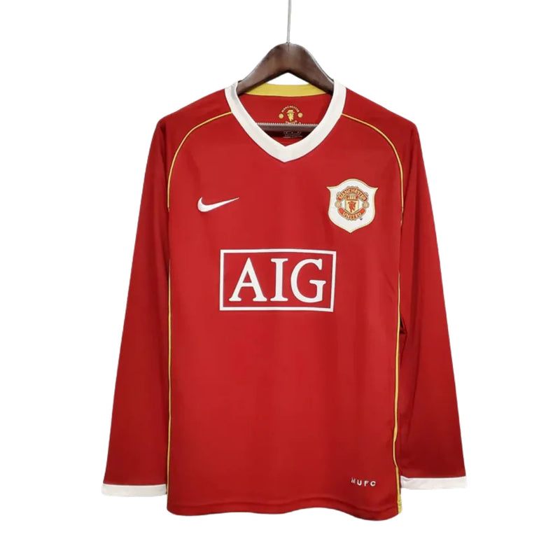 Camisa Manga Longa Manchester United Vermelho - 06/07