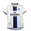 Camisa Chelsea Retrô Azul e Branca - 2003/2005