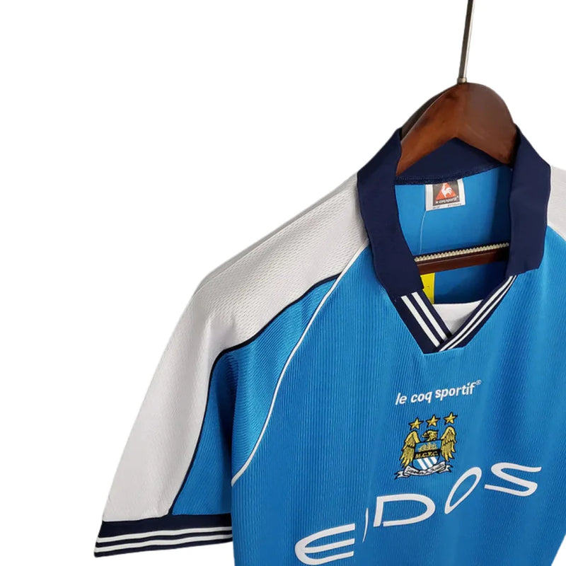 Camisa Manchester City Retrô Azul - 1999/2001
