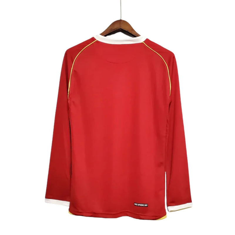 Camisa Manga Longa Manchester United Vermelho - 06/07