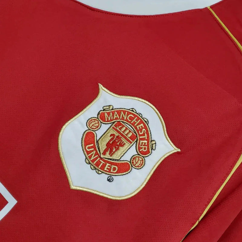 Camisa Manga Longa Manchester United Vermelho - 06/07