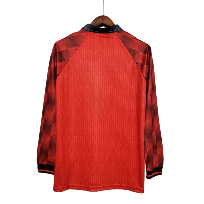 Camisa Manga Longa Manchester United Vermelho - 1996