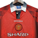 Camisa Manga Longa Manchester United Vermelho - 1996