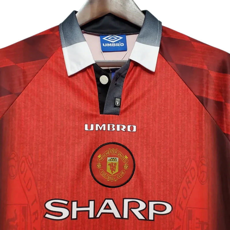 Camisa Manga Longa Manchester United Vermelho - 1996
