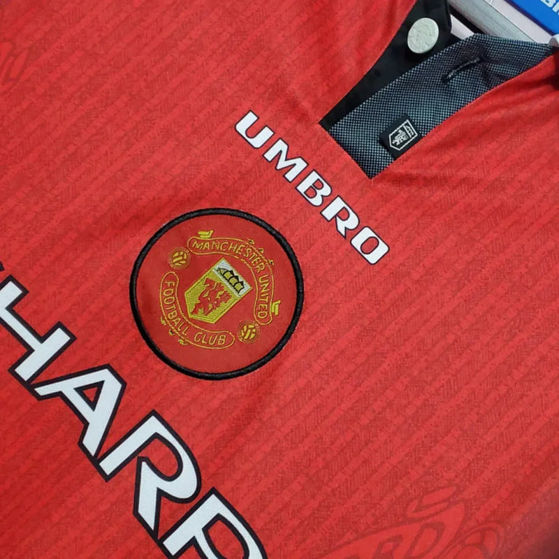 Camisa Manga Longa Manchester United Vermelho - 1996