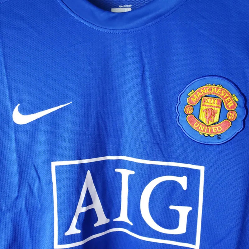 Camisa Manga Longa Manchester United Azul - 07/08