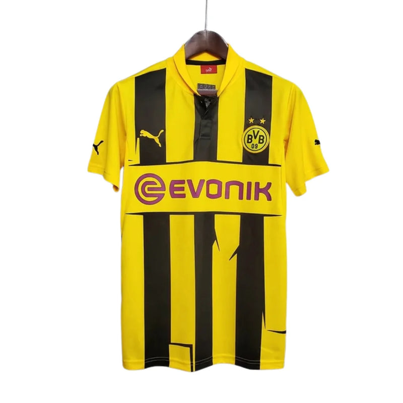 Camisa Borussia Dortmund Retrô Amarela e Preta - 12/13