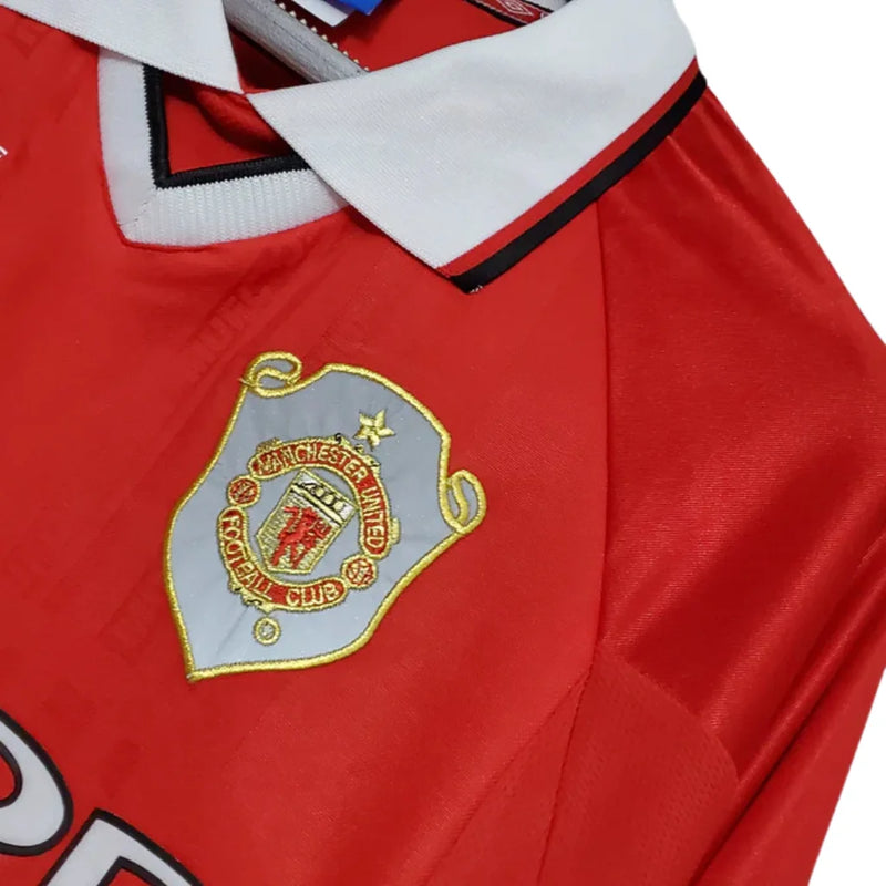 Camisa Manga Longa Manchester United Vermelho - 1999