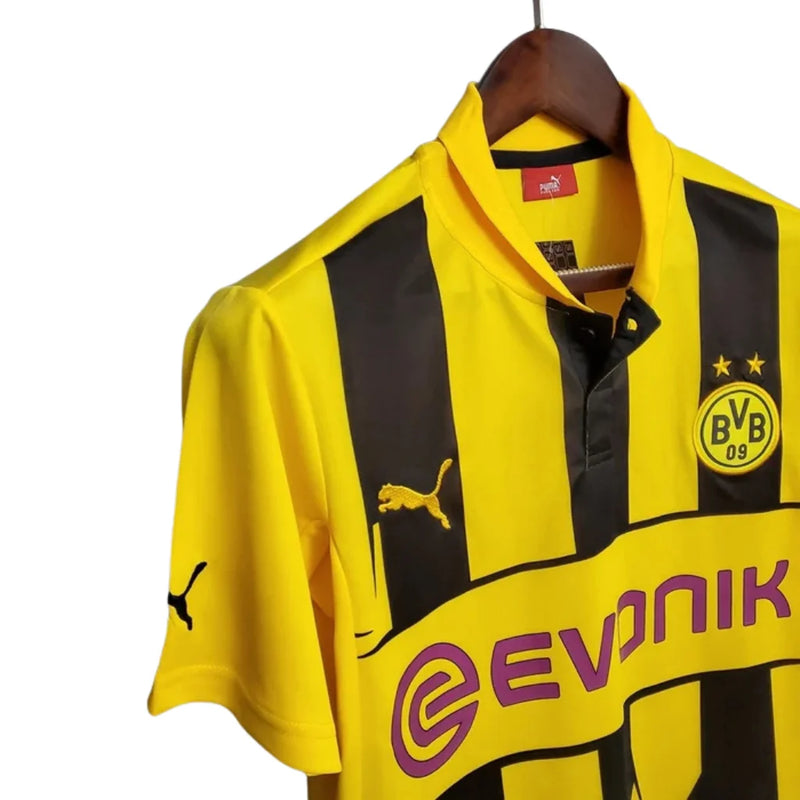 Camisa Borussia Dortmund Retrô Amarela e Preta - 12/13