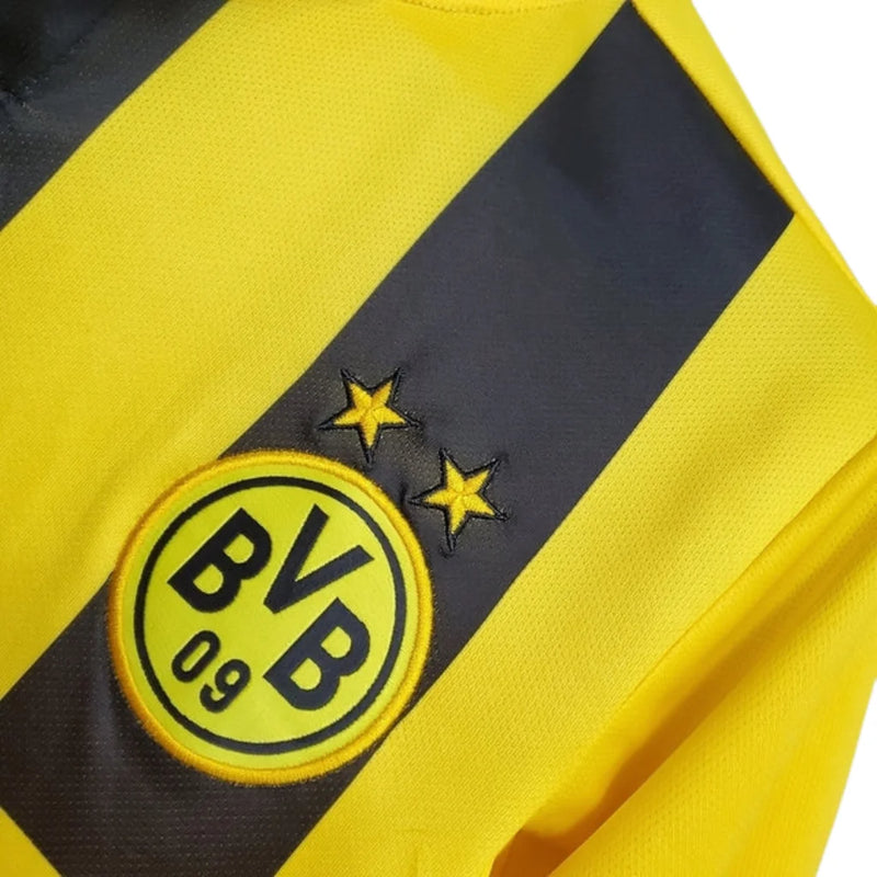 Camisa Borussia Dortmund Retrô Amarela e Preta - 12/13