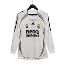 Camisa Manga Longa Real Madrid Adidas Branco - 06/07
