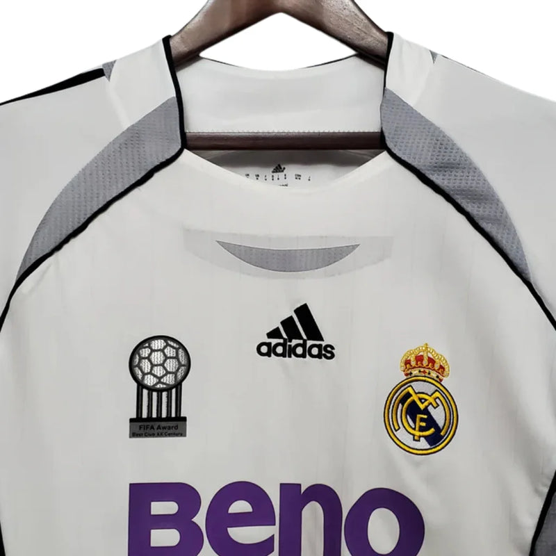 Camisa Manga Longa Real Madrid Adidas Branco - 06/07