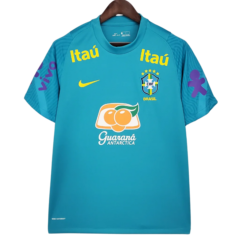 Camisa Masculina Azul Seleção Brasileira 2021 - Treino