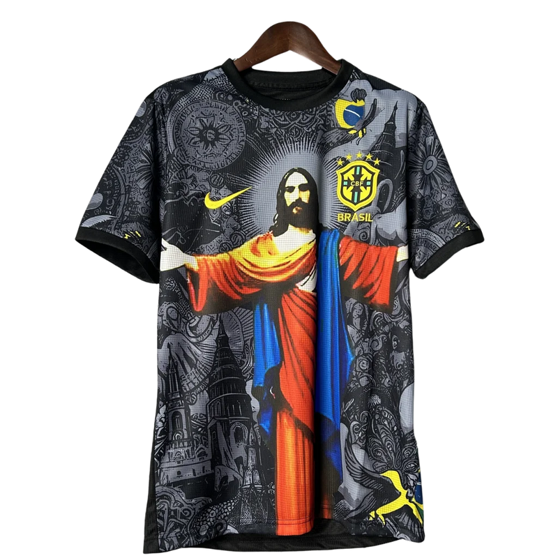 Camisa Masculina Seleção Brasileira Jesus 2025 - Edição Especial