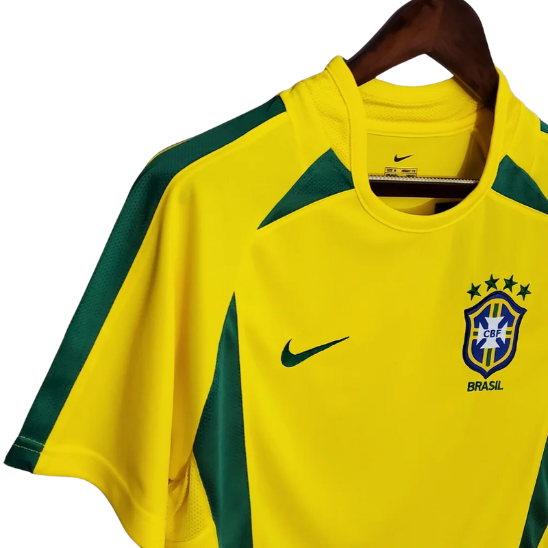 Camisa Masculina Seleção Brasileira Retrô 2002