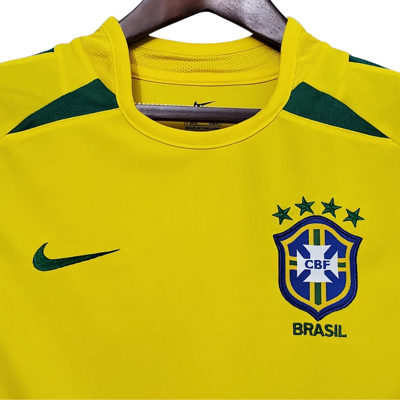 Camisa Masculina Seleção Brasileira Retrô 2002