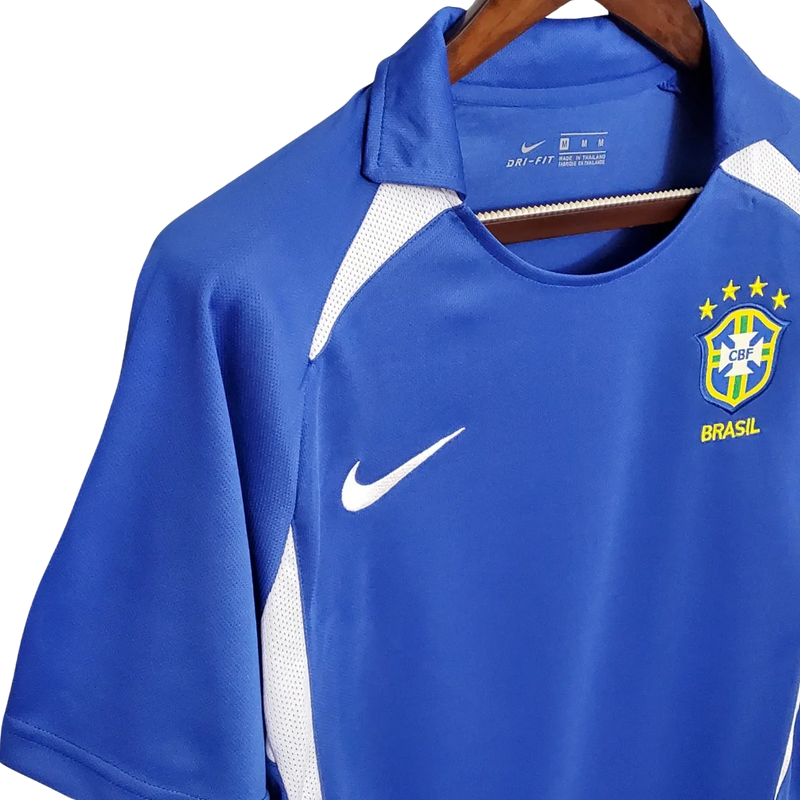 Camisa Masculina Seleção Brasileira Retrô Away 2002