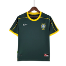 Camisa Masculina Seleção Brasileira Retrô Goleiro Verde Escuro 1998