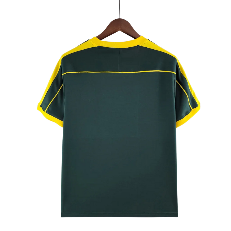 Camisa Masculina Seleção Brasileira Retrô Goleiro Verde Escuro 1998