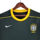 Camisa Masculina Seleção Brasileira Retrô Goleiro Verde Escuro 1998