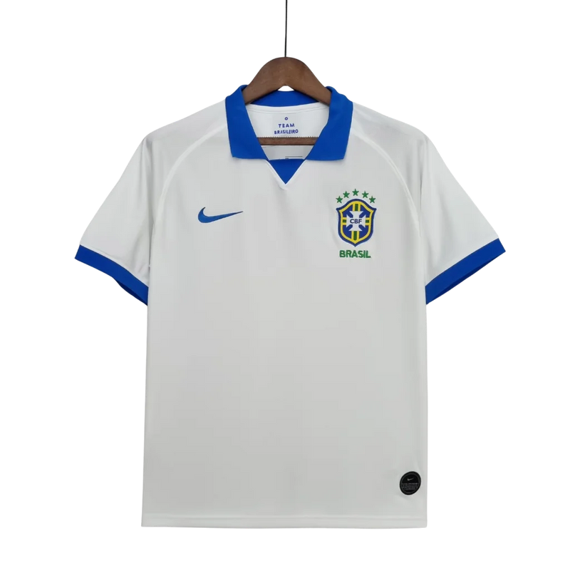 Camisa Masculina Seleção Brasileira Branca 2019 - Torcedor