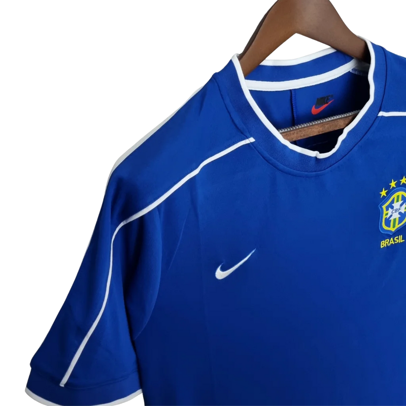 Camisa Masculina Seleção Brasileira Away Retrô 1998
