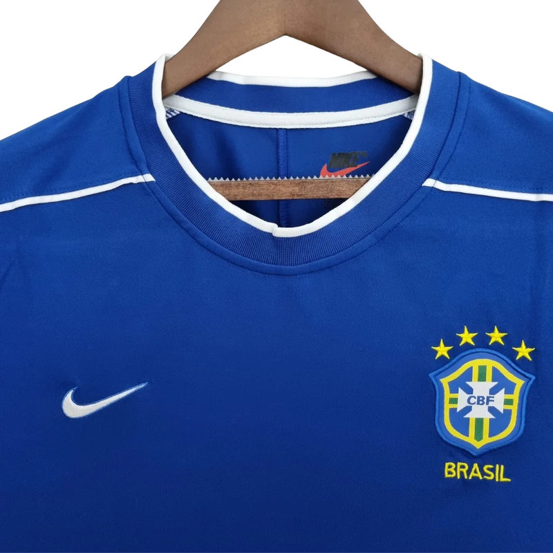 Camisa Masculina Seleção Brasileira Away Retrô 1998