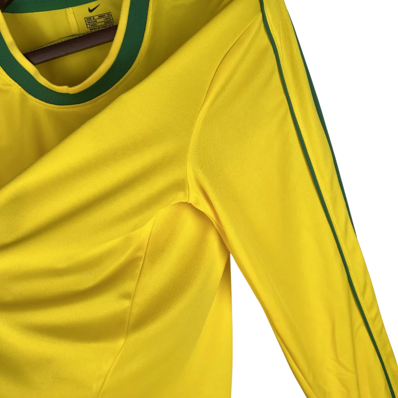 Manga Longa Retrô Seleção Brasileira 1998